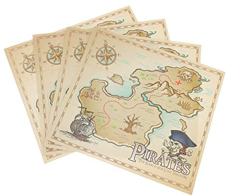 BESTonZON 4stücke Junge Mädchen Spielzeug Schatzkarte Interaktive Geografische Karte Für Abenteuer Und Kreativität Für Garten Und Reisenspiele Fördert Eltern-junge Mädchen-interaktion