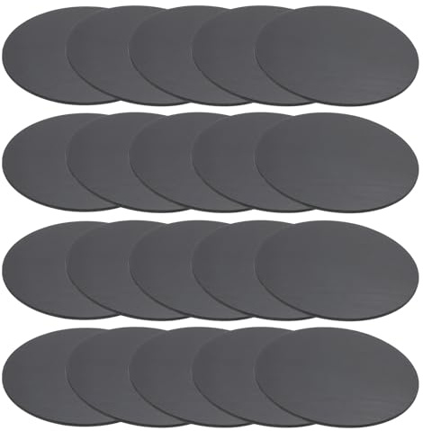 PATIKIL Rondelles en Caoutchouc Solide, 20 Pcs 80mm OD x 1.5mm Épais Joints Ronds en Caoutchouc pour Joints d'Étanchéité, Rondelles d'Espacement pour l'Artisanat de Joint DIY, Noir