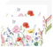 Mohn Blumen Papier Platzsets 50 Stück Einweg Platzsets Frühlings Blume Schmetterling Papier Tischsets 40x28 cm, Sommer Saisonal Dekoration für Küche, Esstisch, Urlaub, Party