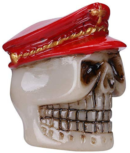 Supvox Motorrad Ventilkappen Satz Geisterkopf Design für Fahrrad und Auto Robustem Kunststoff Installieren für Sicheres Fahren