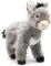 Teddys Rothenburg Kuscheltier Esel stehend grau 28 cm Plüschesel
