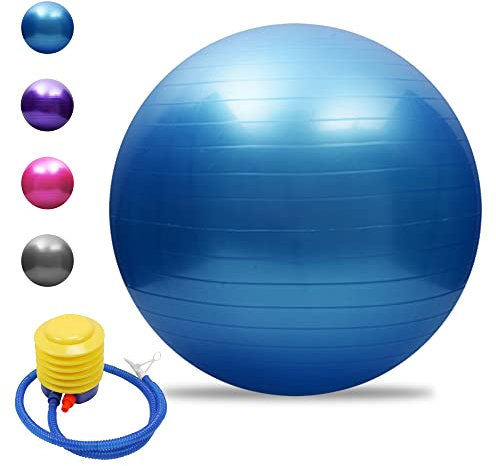 Anti-Burst-Yoga-Ball, verdickter Stabilitätsball, Pilates-Bar, körperliche Fitness, Übungsball, 45 cm, 55 cm, 65 cm, 75 cm, Geschenk-Luftpumpe