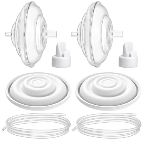 BALIME Tubes,Duckbill Valves and Backflow Protector Membrane，Breast Pump Parts Compatible with Spectra S1/S2/9 Plus (Not Original Spectra Accessories)