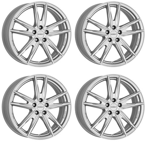 4x Dezent Felgen KF silver 7.0Jx17 ET40 5x108 kompatibel mit Volvo C30 S40 S60 V40 V50 V60 V70 XC40 EX40 XC70