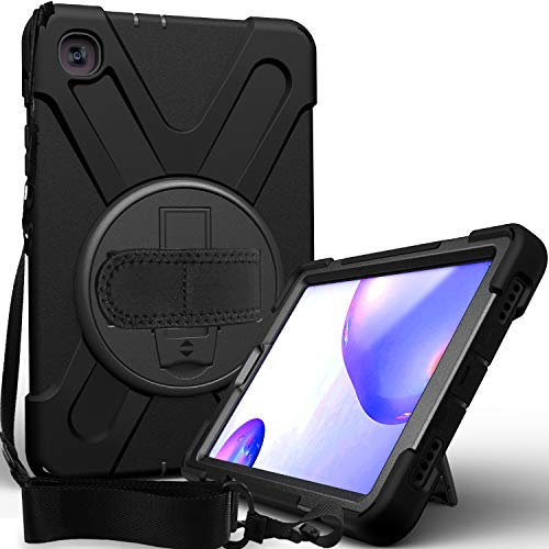 Case Compatible with Samsung Galaxy Tab A 8.4 Inch T307(2020) Tablet Cover Heavy Duty Shockproof Case,Three-in-one Shatter-Resistant Shell Rugged Protective Case(Black)