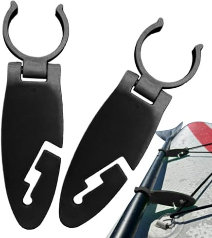 SUP-Board Schnellverschluss-Clip - 2er Set Verstellbare Klemmhalterung Für Stand Up Paddle Boards,Einfache Montage Befestigungsclips, Wassersportzubehör Für Damen, Herren, Jugendliche & Sportler