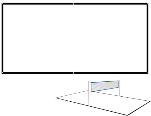 szaluyk Beachvolleyball-Linien, tragbare Volleyballplatz-Grenzlinien, sichtbare Markierung, Bordüre, Seil-Set für Sportplatz, Park, Gras, Rasen, Picknick, Camping