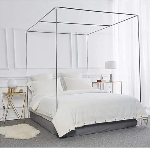Moskitonetzhalterung Moskitonetzrahmen Edelstahl-himmelbett-netzrahmen Passend Für Einzel-doppel-Kingsize-super-Kingsize-Bett Bett