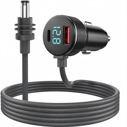 Leehitech Starlink Mini Auto Adapter, 12V-24V Zigarettenanzünder Kabel, 3m | 100W USB-C+A Dual-Ladekabel, IP68 wasserdicht, 18AWG Vollkupfer mit LED-Voltmeter. Für Auto, Wohnmobil, LKW & Boot