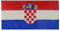 Kroatien-Flagge, bestickt, zum Aufbügeln oder Aufnähen auf Nationalemblem