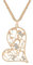 Collier pour les femmes, collier de pendentif coeur d'amour avec cristal brillant pour les filles Collier strass de chaîne long brillant collier zircone cubique (or rose)