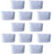 Charcoal Coffee Filter, 12 Pcs Replacement Non-Woven Activated Charcoal Water Filters for Cuisinart Coffee, Fits All Cuisinart Coffee Makers(4.7 * 2.1 * 2.6cm,White)
