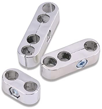 Keenso Zündkabeltrenner, 7mm / 8mm Zündkabeltrenner Teiler Webstühle Zündkabeltrenner Halter(Silber SI-A0730)