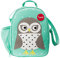 3 Sprouts - Lunchtasche Kinder - Lunch Bag for Kids mit Isolierung - Kühlfach für Brotdose - Lunchbox Tasche Kindergarten - Kühltasche für Schule und Ausflüge - Bunter Kinder Lunchbag - Eule