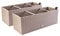 PAFEN 2in1 Set 2X Balkonkasten Blumenkasten Rattan-Optik 4 Farben Pflanztopf Blumenkübel (Mocca)
