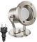 ledscom.de Außen-Strahler Fluter MIBU für außen Edelstahl chrom matt + LED GU10 Lampe 3-Stufen-dimmbar weiß W 609lm