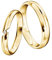 JC Trauringe Gold 333 Paarpreis Poliert I Traumhafte Eheringe I Einzigartige Partnerringe Gelbgold mit Gravur in edler Schatulle I 2 Hochzeitsringe Damenring mit Steinen & Herrenring ohne I ICT09