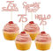 Gyufise 24Pcs Rose Gold Glitter 75 Cupcake Toppers 75th Birthday Cupcake Toppers Hello 75 Seventy Five 75 Cake Toppers 75 Fabulous Cupcake Picks for 75th Birthday Cake Decorations Supplies