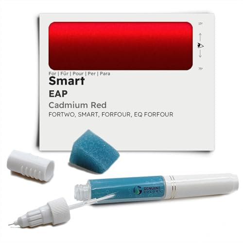 Genuine Colors Lackstift CADMIUM RED EAP für Smart Rot FORTWO FORFOUR EQ
