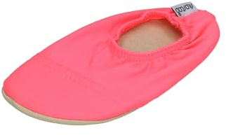 Slipstop Kinder Hausschuhe Badeschuhe NEON FUCHSIA pink, Größe:27/29 EU