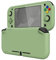 eXtremeRate Schutzhülle für Nintendo Switch Lite,Schutzhülle Case Hülle Schale Tasche Zubehör für Nintendo Switch Lite Joycon Konsole&1 x Panzerglas Schutzfolie mit weißem Rand(Matcha Grün)