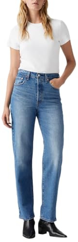 Levi's Women's Ribcage Straight Ankle, Dance Around, 33W / 29L