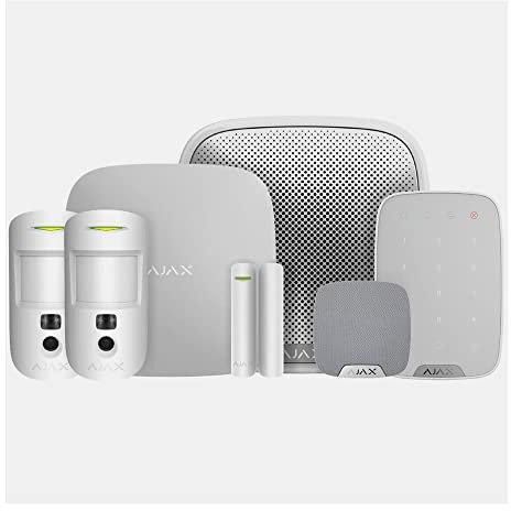 Ajax Systems Kit 3 Cam Plus Haus mit Tastatur, weiß, NON-PD 20512
