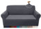 Granbest Neueste Jacquard 2 Sitzer Sofabezug Super Weich Anti-Rutsch Couch Schonbezüge Spandex Vier Jahreszeiten Universal Protector Cover für Hunde, Katzen, Haustiere (2 Sitzer, Grau)