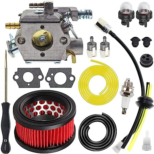ZAMDOE Carburateur WT-985 pour ECHO CS-400 CS-370 CS-400F pour Shindaiwa 402S tronçonneuses à essence Remplace A021001921 A021001920 avec filtre à air Bougie d'allumage Filtres à carburant