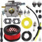 ZAMDOE Carburateur WT-985 pour ECHO CS-400 CS-370 CS-400F pour Shindaiwa 402S tronçonneuses à essence Remplace A021001921 A021001920 avec filtre à air Bougie d'allumage Filtres à carburant