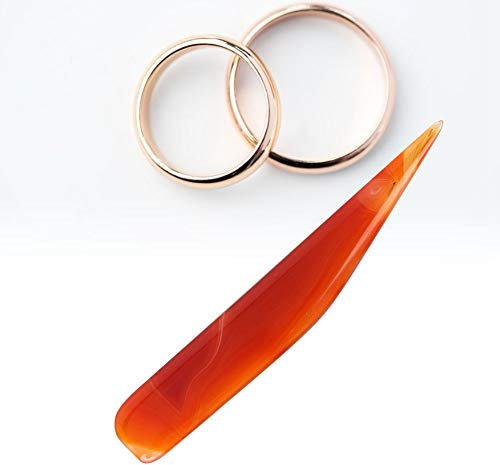 ANKROYU Achat Messer Polieren, Polierer Polierer Achat Polierwerkzeuge Schmuckherstellung Werkzeug-Set Professionelle handgefertigte Schmuck Polierwerkzeuge Gold und Silber Polierwerkzeuge (9 cm)