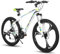 Hiland 26 Zoll Mountainbike MTB mit Aluminiumrahmen Scheibenbremse Federgabel 3 Speichenräder für Jugendliche Fahrrad Herren Damen Jungen Mädchen Weiß