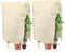 DAWANYI Winter Plant Frost Protection Covers 2 Packs 120X180cm,Tearproof/Breathable,Zipper Drawstring,Protect Plants from Birds,Frost,Strong WindRain