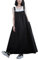 Versear Women Pinafore Dungaree Dress - Casual Adjustable Shoulder Strap Sleeveless Loose Overall Dress - Black