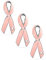 Bling Jewelry Set of 3- Prävention Und Awareness Rosa Band Brustkrebs Survivor Brosche Pin Offenes Herz Emaille Silber Vergoldet Inspirational Zubehör Für Frauen