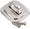 Security Base Plate For Cable Locks Metal Notebook Computer Fixing Base Square Fixed Board With Hole For Laptop Computer Fixing Base Metal