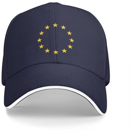 BEABAG Basecap EU Europa Europäische Union Europäische Flagge EU Stars Baseball Cap Mode Strand Militär Taktische Kappe Luxus Damen Mütze Herren