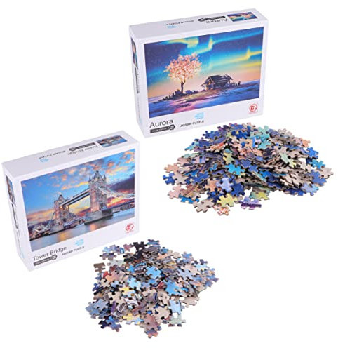 KONTONTY 1000 Stück Puzzle Für Frühes Pädagogisches Lernen Rätsel Spielzeuge Puzzle-Spielzeug Gebaut Kind Bild