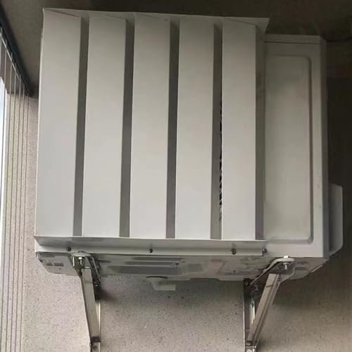 Cubierta de guía de Viento del Deflector del compresor de CA,Pantalla de Valla de protección de soplado antidirecto,Rejillas defensoras de Bomba de Calor de Aire Acondicionado para Exteriores