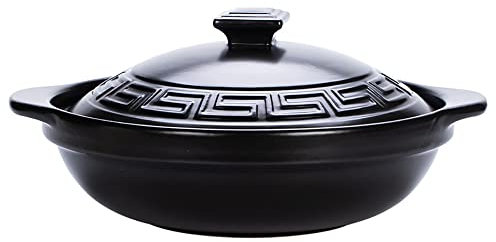 Chinese Cookware Casserole, Clay Pot For Cooking, Korean Stone Pot With Lid, Ceramic Casserole Hot Pot Bibimbap And Soup, Chinese Casserole Clay Cooking Pot(2.1L)