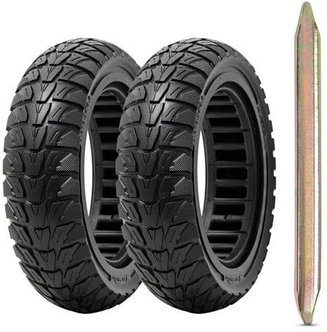 PaoWin 2PCS 9.5x2.5-6.1 E-Scooter Reifen 9.5 zoll Vollqummireifen, kompatibel mit ersatzreifen NIU KQi3 Pro/Max/Sport Elektroroller Scooter Reifen Mit 1 Werkzeug