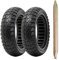 PaoWin 2PCS 9.5x2.5-6.1 E-Scooter Reifen 9.5 zoll Vollqummireifen, kompatibel mit ersatzreifen NIU KQi3 Pro/Max/Sport Elektroroller Scooter Reifen Mit 1 Werkzeug