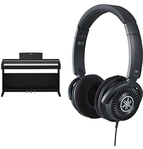 Yamaha Piano digital ARIUS YDP-145: piano doméstico clásico y elegante para principiantes y aficionados, incluido con auriculares HPH-150
