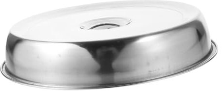 Zerodeko Round Stainless Steel Steak Cover Lid 28cm Food Basting Grill Cover for Teppanyaki and Bbq Cooking