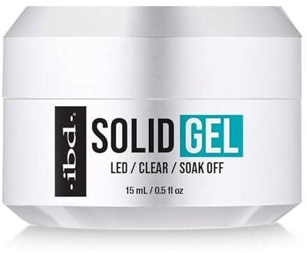 IBD Solid Gel Adhesive, 15 ml, prodotto negli Stati Uniti, colla gel resistente LED/UV, per unghie in gel morbido e nail art 3D