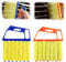 2pcs Blind Cleaner,Blind Cleaners for Wooden Blinds,Duster for Blinds with 7 Roller System,Efficient Cleaning,Suitable for Wooden Blinds,Plastic Blinds and Air Conditioners (Yellow + Blue)