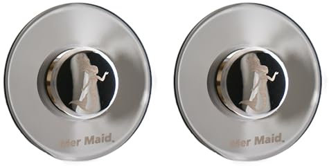 Drain Magic Universal - Doppelpack - Verstopfungskorb & Stöpsel - Waschbeckenstöpsel - Abflussstöpsel - Abflusstopfen mit Sieb - Rostfreier Edelstahl