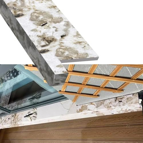 Davanzale Interno Finestra Decorazione per Davanzali Esterni per Vecchi Davanzali, Copertura in PVC per Davanzali per Proteggere i Telai Delle Finestre, Piastra di Estensione Liscia per Finestre con T