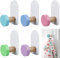 Luxiremi 5 ganchos adhesivos de colores, ganchos autoadhesivos para colgar toallas, ganchos autoadhesivos, ganchos para ropa de niños, para toallas, ropa, llaves y sombreros.