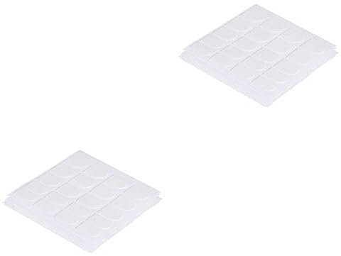VICASKY 2 Sätze Künstliche Nagelkleber Sticker Doppelseitige Klebefolien Für Diy Maniküre Für Fingernägel Einfache Anwendung Und Entfernung Für Zuhause Oder Profis 50 Blätter * 2